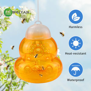 Prix usine en plastique suspendu guêpe piège gourde conception fruits mouche <span class=keywords><strong>attrape</strong></span> pour jardin extérieur lutte antiparasitaire - Product Image 5