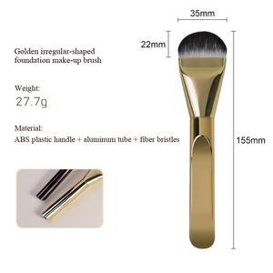 Tongue Shaped Concealer <b>Foundation</b> Brush Ultra Thin Flat Soft Synthetic Fiber Plastic Handle Face Cream Makeup Brush - Product Image 2