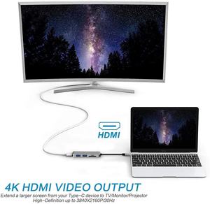 ฮับ USB 5 In 1พร้อมช่องเสียบการ์ด AV HDMI, USB3.0, TF, SD สำหรับ Macbook Pro, <span class=keywords><strong>Google</strong></span> <span class=keywords><strong>Chromebook</strong></span> <span class=keywords><strong>Pixel</strong></span>, Samsung S8และอื่นๆ - Product Image 5