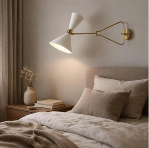 Handcrafted Brass <b>Swing</b> <b>Arm</b> <b>Wall</b> Light Adjustable Modern <b>Wall</b> Mounted <b>Lamp</b> for Bedroom Reading Kitchen Interior Decor - Product Image 6