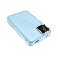 Chargeur portable magnétique sans fil 2-en-1 haute capacité 10000 mAh avec support et affichage LED numérique, charge rapide PD 22,5W/18W/20W, OEM