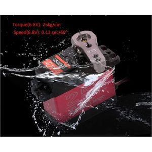Servomoteur numérique Dsservo 25Kg 4.8-6.8V à engrenages métalliques pour voitures RC - Product Image 3