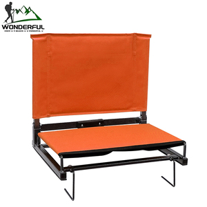 Cadeira dobrável do assento do Bleacher do estádio do quadro de aço portátil com apoio traseiro - Product Image 3