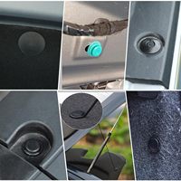 Kit de 1570 attaches de retenue automobiles, clips de carrosserie et de garde-boue en nylon, attaches en plastique OLIVER, fixation par clip, bleu