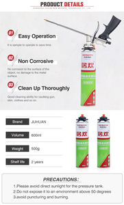 Nettoyant polyuréthane tout usage pour <span class=keywords><strong>la</strong></span> construction, idéal pour le remplissage des joints et l'installation <span class=keywords><strong>de</strong></span> fenêtres et <span class=keywords><strong>de</strong></span> portes - Product Image 5