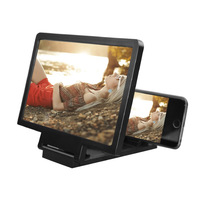 Loupe d'Écran 3D pour Téléphone Portable, Amplificateur Vidéo HD avec Support Pliable pour Films