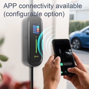 Station de <span class=keywords><strong>recharge</strong></span> pour <span class=keywords><strong>voiture</strong></span> électrique ZenCar à grand écran, 7 kW, 32 A, application intelligente WiFi, chargeur EV mobile avec prise CEE bleue de type 1, Cargador EV - Product Image 3