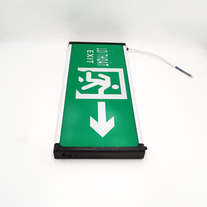 Treo Tường Treo Duy trì Màu Xanh Lá Cây Có Thể Sạc Lại Chạy Người Đàn Ông Duy Nhất Hoặc Hai Mặt <span class=keywords><strong>LED</strong></span> Lửa Kính Khẩn Cấp Thoát Dấu Hiệu Ánh Sáng - Product Image 5