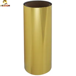 Commercio all'ingrosso di alta qualità Golden PET pellicola di trasferimento di calore in oro e argento PET DTF pellicola stagnola per la stampa di tessuto tessile