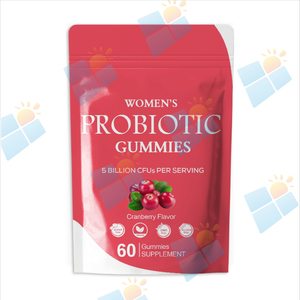 SUNI OEM ODM Gommes probiotiques pour femmes Vente en gros Gommes probiotiques pour femmes aux canneberges sans sucre Marque privée - Product Image 1
