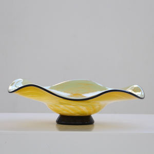 Vente en gros <span class=keywords><strong>de</strong></span> bols à fruits en verre sodocalcique artisanal, design ondulé, plateau <span class=keywords><strong>de</strong></span> service, décoration moderne pour la maison, cadeau <span class=keywords><strong>de</strong></span> mariage multifonctionnel, personnalisé - Product Image 4