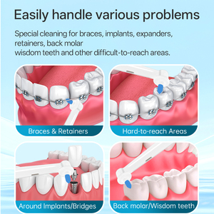 Testina di Ricambio Personalizzata per Spazzolino Interdentale <span class=keywords><strong>Oral</strong></span> <span class=keywords><strong>B</strong></span>, Setole Morbide Rotanti, Accessorio per Spazzolino da Denti per Adulti - Product Image 5