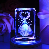 Máquina de grabado láser de regalo de cristal subsuperficial 3D de gran oferta para tienda en línea