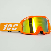 Masque de ski tout-terrain 100LK personnalisé haute définition en PC, protection UV intégrale, verres interchangeables, léger pour moto