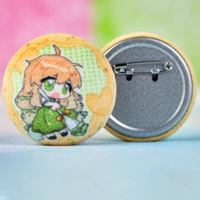 Fabricant de badges en étain en forme de dessin animé personnalisé, badges en métal ronds personnalisés avec des épingles de sûreté