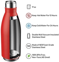 Botol air kedap udara, termos & termos perjalanan luar ruangan, botol air Bluetooth, botol air terisolasi dengan Speaker