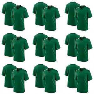 Maillot de football américain 7V7 personnalisé brodé en 3D et sublimé, manches courtes, col en V, en polyester, pour équipe adulte, maillot de soutien pour match - Product Image 4