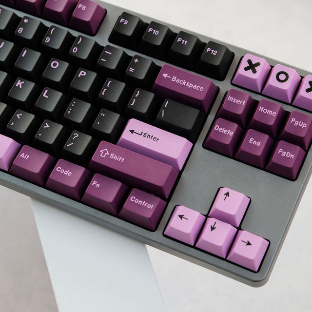 Tecsee Custom Color Mechanical Blank Lotus Anime Cherry Keycaps Keyboard PBT Keycaps