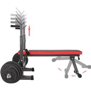 Squat Stand Half Heavy Duty Adjustable Squat Rack Squat Rack Leg Press Attachment <strong>Weight</strong> <strong>Bench</strong> Set With Squat Rack Frame Deep - Product Image 4