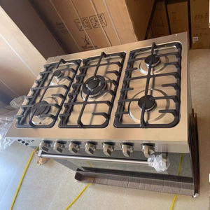 Estufa de gas de 90 cm con 5 quemadores, horno de acero inoxidable, independiente, para exportación - Product Image 4