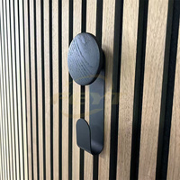 Accessoires pour panneaux acoustiques en bois Crochet rotatif pour panneau mural à lattes en bois