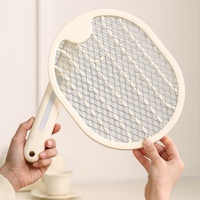 Raquette anti-moustiques électrique rechargeable, puissante et pliable, pour la lutte contre les moustiques en été, pour la cuisine, le bureau, en plastique