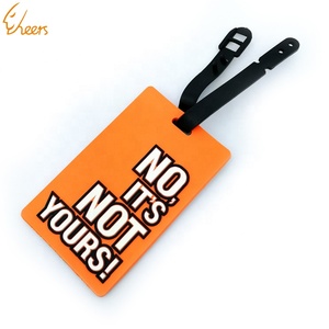 Công ty tùy chỉnh Logo 3D Silicone Vali nhãn du lịch mềm <span class=keywords><strong>PVC</strong></span> hành lý tag da hành lý đặt túi cao su TAG với tên ID - Product Image 5