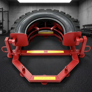 Máquina de entrenamiento de volteo de neumáticos con peso ajustable, compatible con neumáticos de alta resistencia, para uso comercial en estudios de fitness profesionales. - Product Image 4