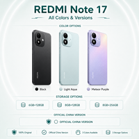 Smartphone Redmi Note 17 5G 2026, nouveau modèle original, écran 7 pouces, batterie 8000 mAh et NFC, téléphone Android REDMI Xiaomi