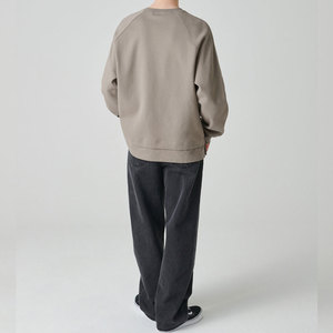 Sweat-shirt grande taille de haute qualité pour hommes Sweat-shirt surdimensionné à col rond uni 100% coton à vendre - Product Image 3