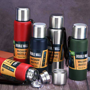 Bouteille d'eau de grande capacité en acier inoxydable <span class=keywords><strong>2023</strong></span> à Double paroi, flacon isotherme isolé sous vide pour le Sport et les voyages, nouveauté 18/8 - Product Image 3