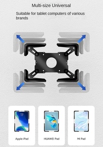 Support mural antivol pour tablette <span class=keywords><strong>iPad</strong></span>, support plat ultra-fin, étui tout compris, acier laminé à froid, universel - Product Image 4
