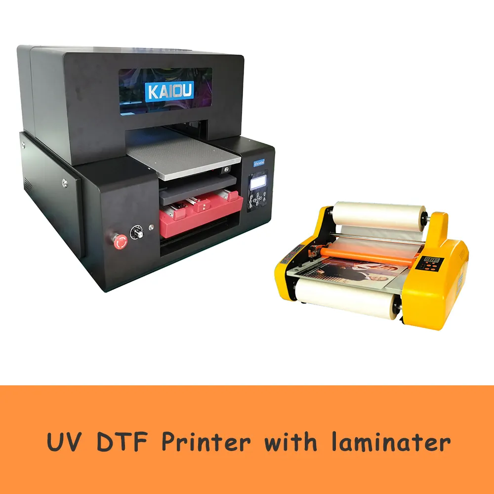 Tất cả trong 1 nhỏ UV Pet phim chuyển máy in impresora dtf UV 2 trong 1 vàng A4 A3 Sticker UV dtf máy in