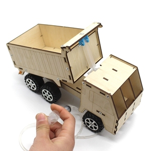 OKYN-G6716 Kit Fai-da-Te Camion Ribaltabile in Legno, Giocattolo Educativo Idraulico Creativo per l'Apprendimento e il Gioco - Product Image 5