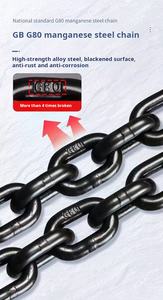8トン4脚G80マンガン鋼チェーン16mm径リフティングアセンブリ二重脚チェーン - Product Image 5