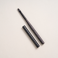Ensemble de pinceaux professionnels pour ongles en poils synthétiques adaptés aux végétaliens, pinceau ovale plat pour gel 6/9MM, pinceau ultra fin pour détails avec emballage