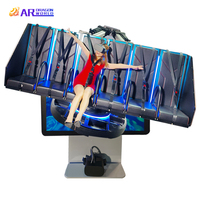 Produit de divertissement de parc d'attractions d'intérieur 9D VR parc d'attractions électronique ride vr simulateur de vol