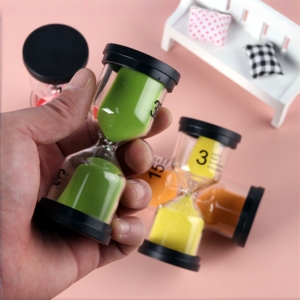Juego de Temporizadores de Arena de Vidrio Modernos de 5, 15 y 30 Minutos, Diseño Minimalista, Temporizador de Cuenta Regresiva Portátil para Gestión del Tiempo en la Cocina - Product Image 4