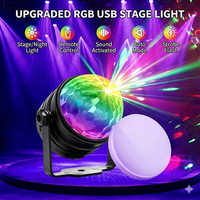 Wuzstar RGB Disco-Kugellampe 120 Muster Partylicht mit Fernbedienung Schallaktiviert für DJ Bar Club Festival Dekorationen