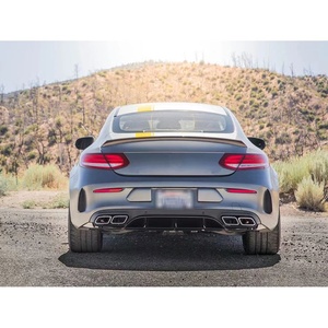 Diffuseur arrière noir brillant de style C63 Edition 1 parfaitement adapté pour <span class=keywords><strong>Benz</strong></span> C205 AMG Coupé 2015-2021 |   Diffuseur de pare-chocs de voiture - Product Image 4