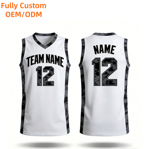 Maglia da Basket Personalizzata Sublimata 100% Poliestere Traspirante Senza Maniche per Squadra - Canotta da Basket Personalizzabile - Product Image 1
