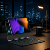 Clavier magnétique rétroéclairé RGB ultra-fin compatible avec Xiaomi Pad 7/7 Pro 11,2 pouces, clavier magique à aspiration magnétique