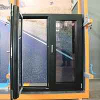 Fenêtres MINGLEI aux normes européennes, à rupture de pont thermique, en aluminium, triple vitrage, haute efficacité thermique
