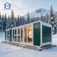 Modules d'habitation modulaires préfabriqués Apple Cabin à aménagement personnalisé 20FT/40FT, adaptés aux chambres et aux commerces