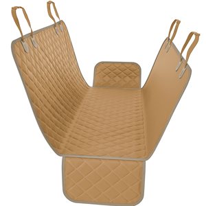 Housse de siège auto moderne 100 % imperméable pour animaux de compagnie en tissu Oxford, hamac pour chien, adaptée aux voitures, camions et VUS, pour des voyages élégants - Product Image 2
