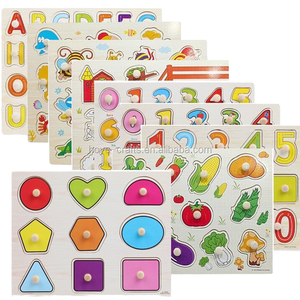 Puzzle 3D Montessori à Chevilles, Jeu d'Éveil Éducatif en Bois, Jeux d'Association, Outils Pédagogiques pour Enfants Garçons et Filles - Product Image 2
