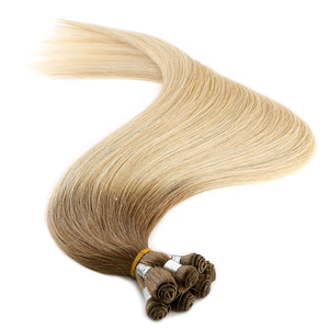 Extensiones de cabello ultrafinas invisibles con trama cosida a mano, 100% cabello humano real, suave, ligero, sin costuras, para mujeres. - Product Image 4