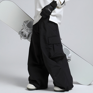 Pantalon de ski Polartec pour homme et <span class=keywords><strong>femme</strong></span>, coupe ample, nouveau, imperméable et chaud, pour snowboard et activités de plein air, grandes tailles - Product Image 2