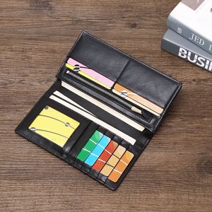 Cartera Larga para Hombre con Diseño de Pez y Perlas, Multi Tarjetas, Bolsillo para Billetes, Cuero Vacuno, Interior Multifuncional - Product Image 4