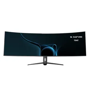 49 Inch 5K Monitor 60Hz 75Hz Curvo De 49 Pulgadas Computer Monitor PC Curved Gaming Monitor